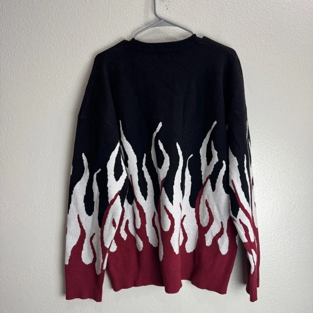 Maener Sweater Flames Vintage Y2K Size XL
